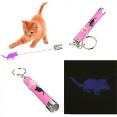 Laser LED Flashlight Clip Funny Cat Chaser