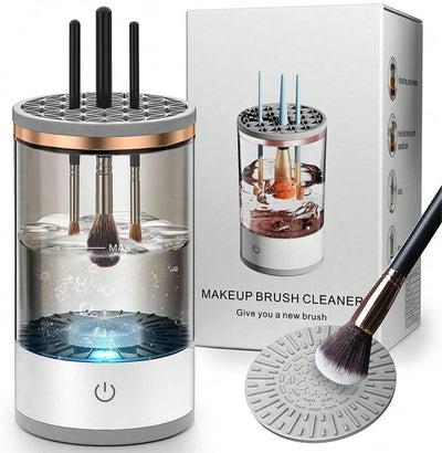 3 in 1 Electric Makeup Brush & Beauty Blender Automatic Cleaner