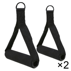 Nylon Tricep Rope Cable Handles: Gym Machine Attachment Set