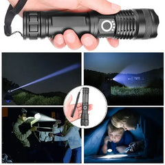 High Power XHP100 LED Flashlight Rechargeable Torch