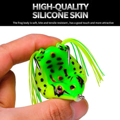 Frog Lure Soft Tube Bait Plastic Fishing Lure with Fishing Hooks